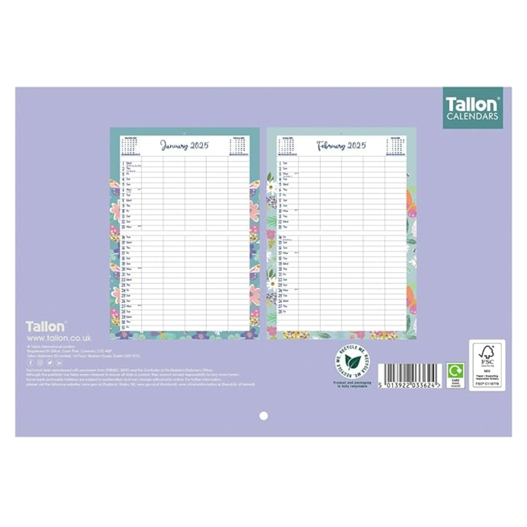 Family Organiser 2025 - Butterfly Home Planner