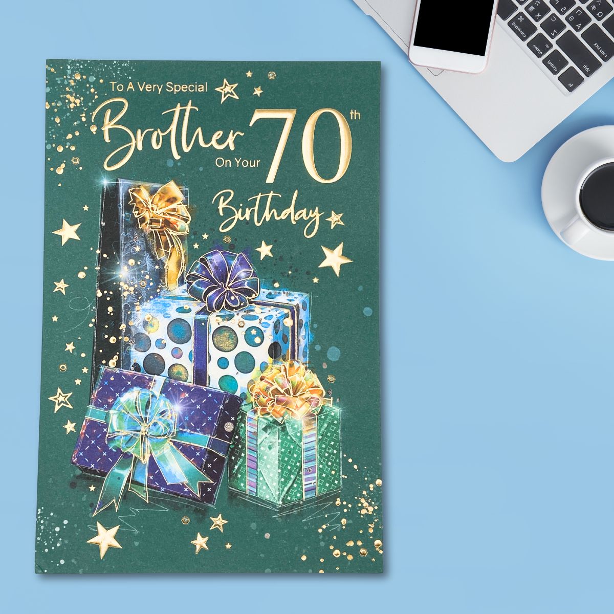 Brother 70th Birthday Card - Grayson Gifts