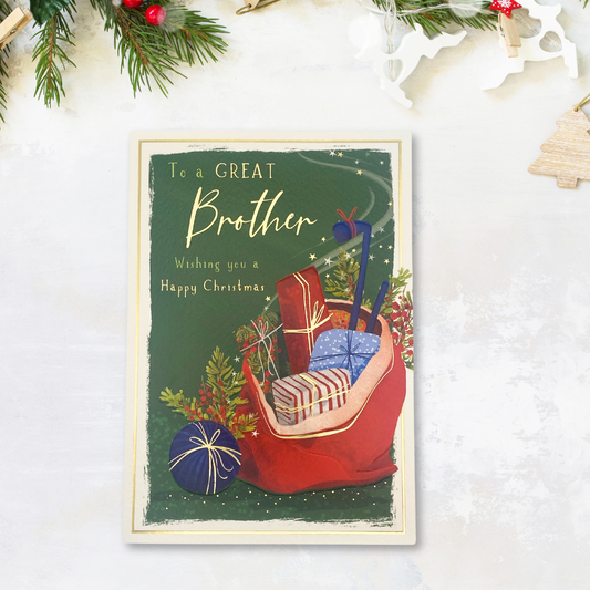 Brother Christmas Card - Skylight Present Sack