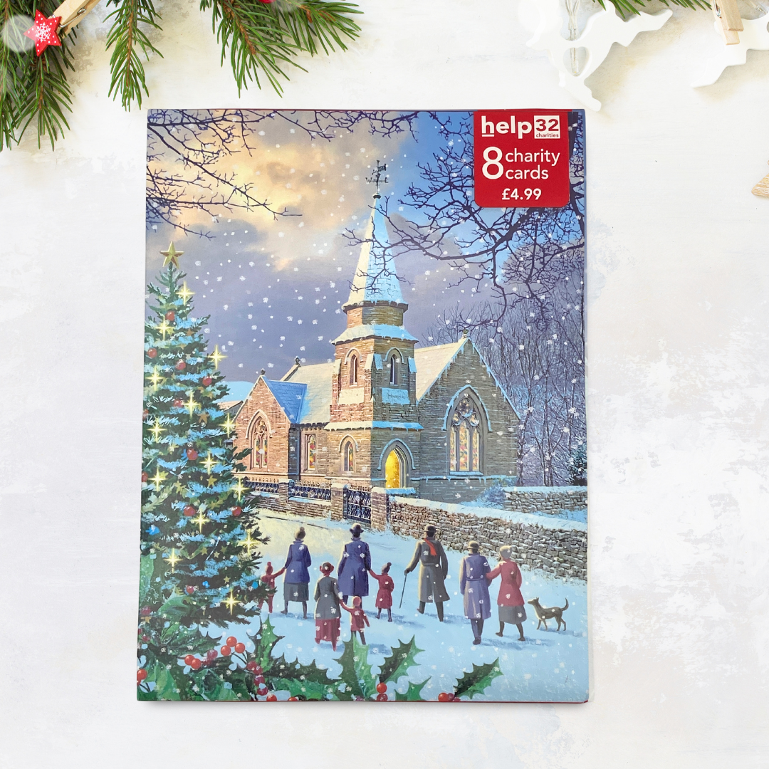 Christmas Charity Cards - 8 x Church Stroll