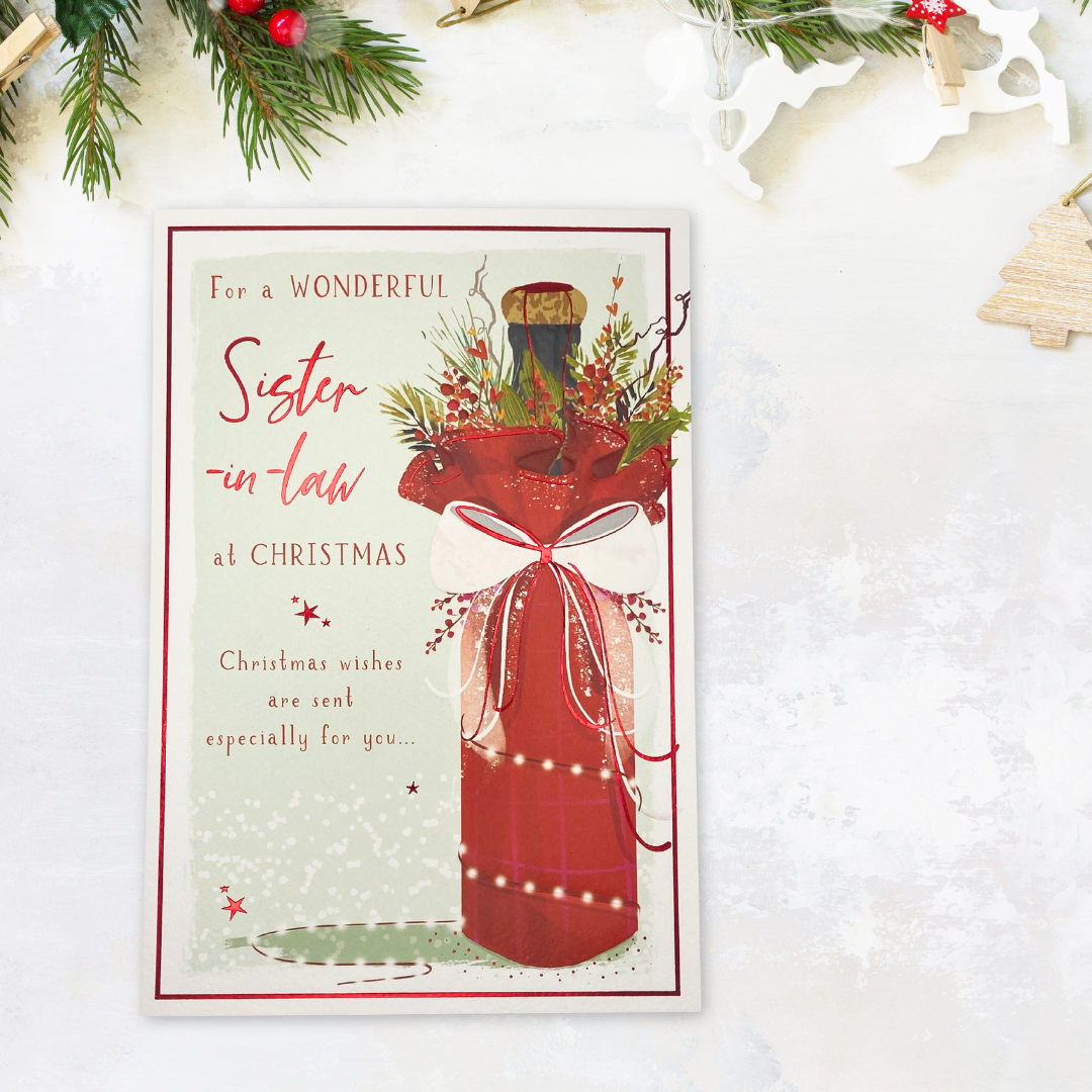 Sister-In-Law Christmas Card - Skylight Wine