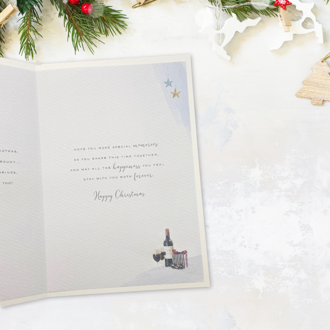 Grandson & Fiancee Christmas Card - Brighstone Sleigh Of Gifts