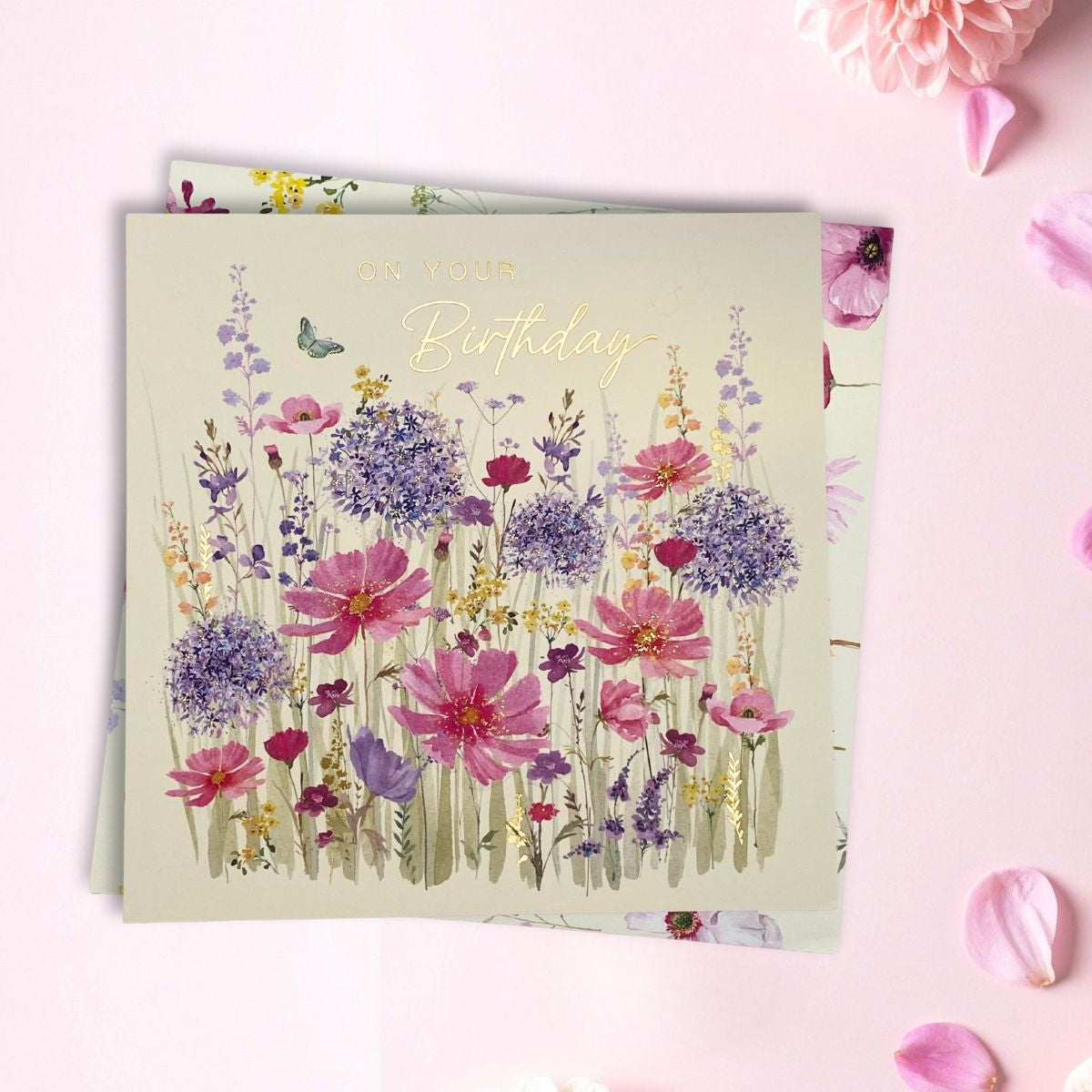 Blooming Birthday Card - Alliums