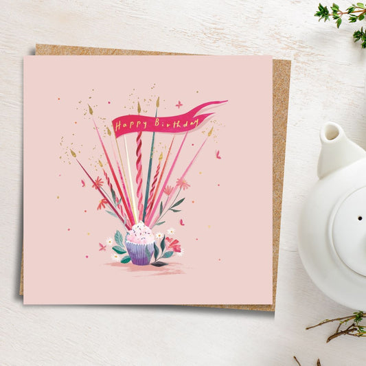 Big World Little Things Birthday Card - Cupcake & Candles