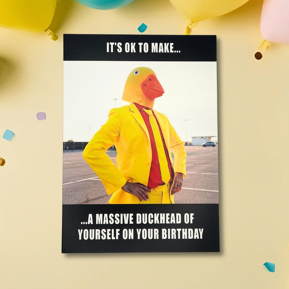 Funny Birthday Card - Memes Duckhead