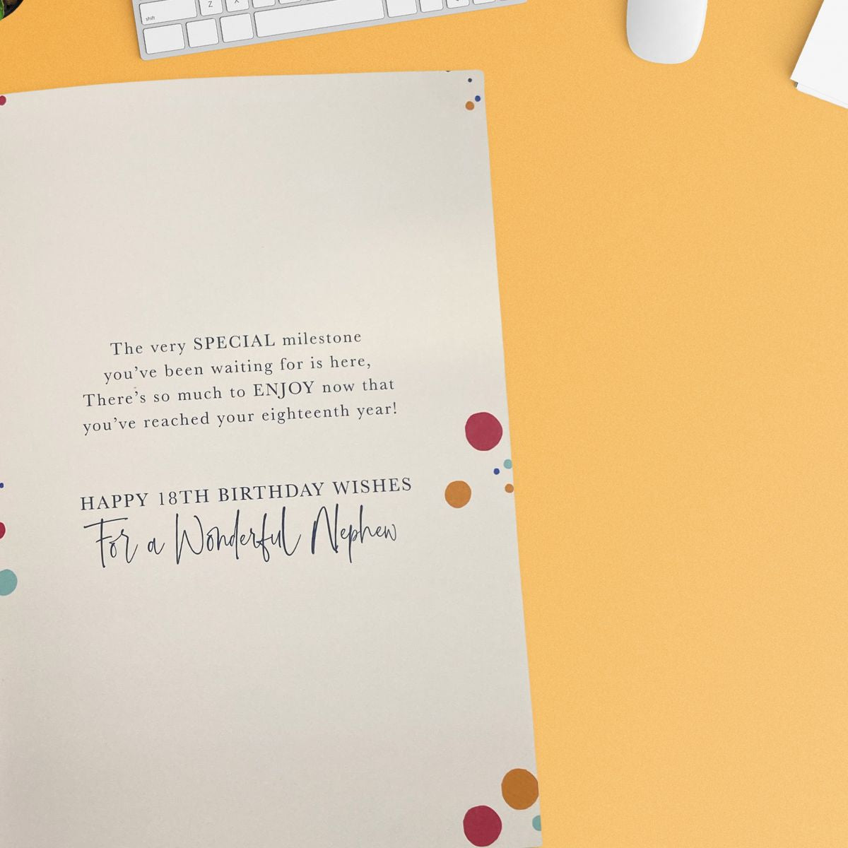 Nephew 18th Birthday Card - Lumino Gifts