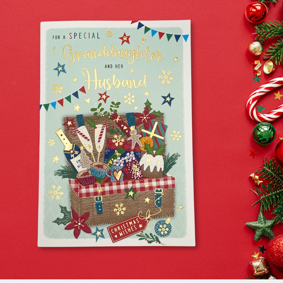 Granddaughter & Husband Christmas Card - Pavillion Festive Hamper