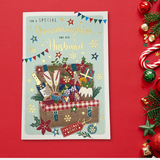 Granddaughter & Husband Christmas Card - Pavillion Festive Hamper