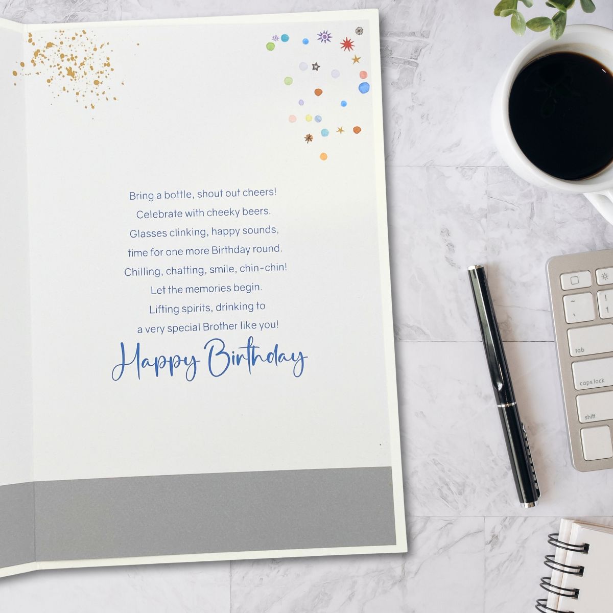 Brother Birthday Card - Rose & Crown Pub