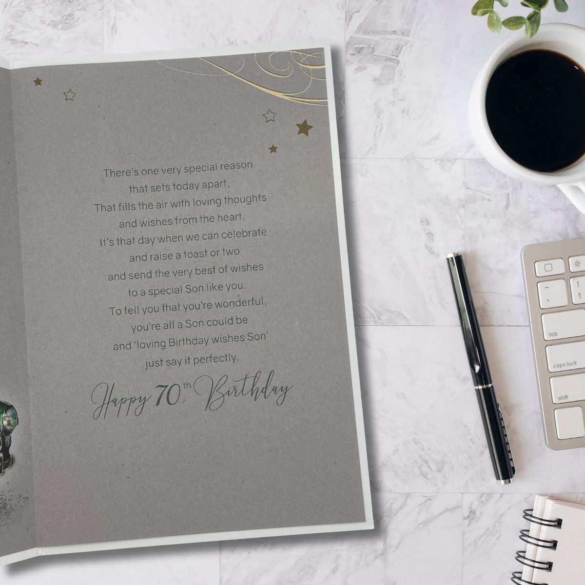 Son 70th Birthday Card - Grayson Classic Car