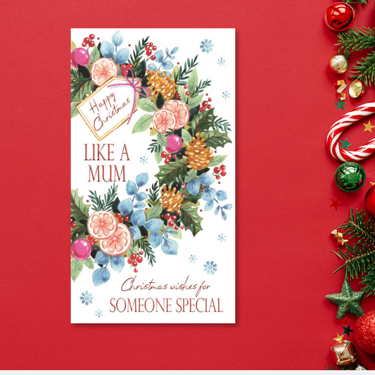 Like A Mum Christmas Card - Someone Special