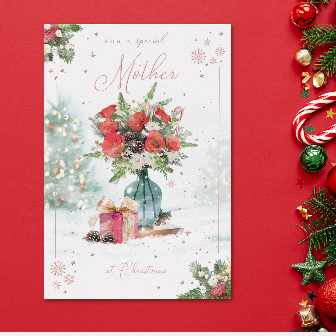 Mother Christmas Card - Brighstone Floral Bouquet