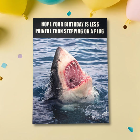 Funny Birthday Card - Memes Shark