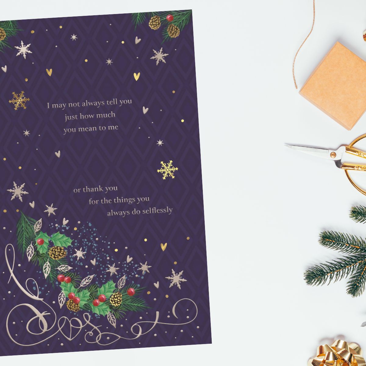 Husband Large Christmas Card - Luxury Gifts