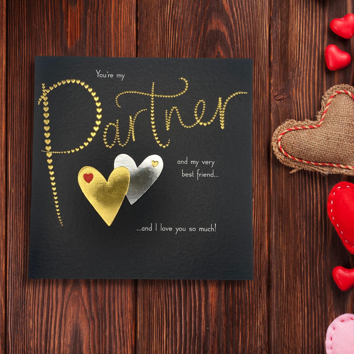 Partner Valentine's Day Large Card - My Best Friend