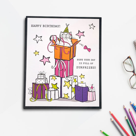 Doodle Birthday Card - Cats In Gifts