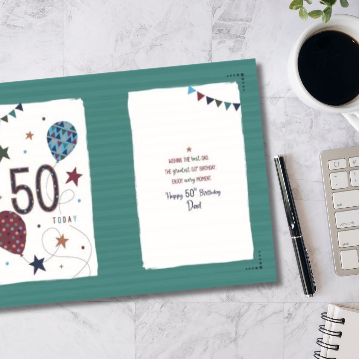 Dad 50th Birthday Card - Pavillion Cake