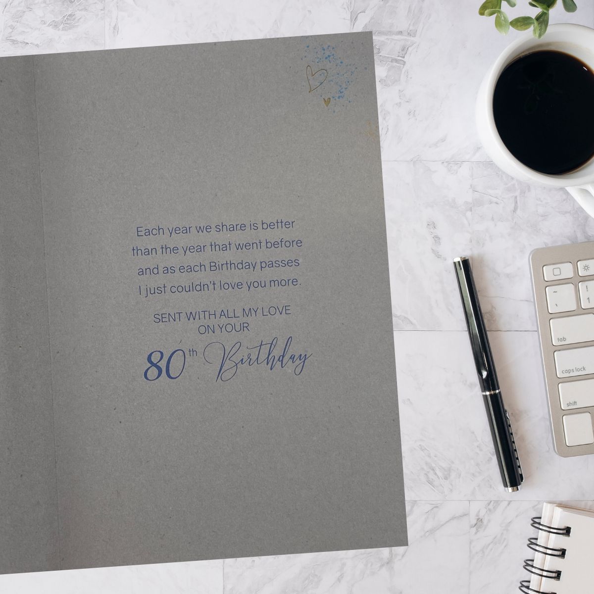 Husband 80th Birthday Card - Grayson Kingfisher