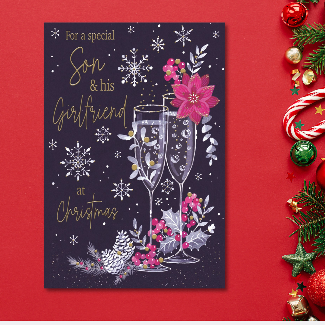 Son & Girlfriend Christmas Card - Just For You Flutes