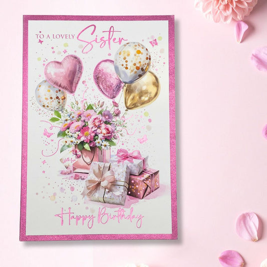 Sister Birthday Card - Bliss Balloons & Gifts