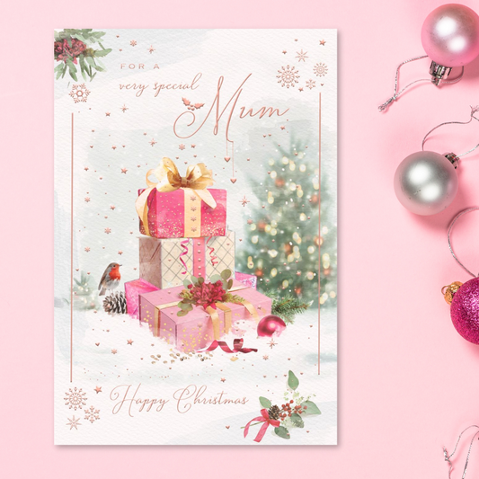 Mum Christmas Card - Brighstone Pink Gifts