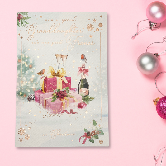 Granddaughter & Fiancé Christmas Card - Brighstone Wine & Gifts