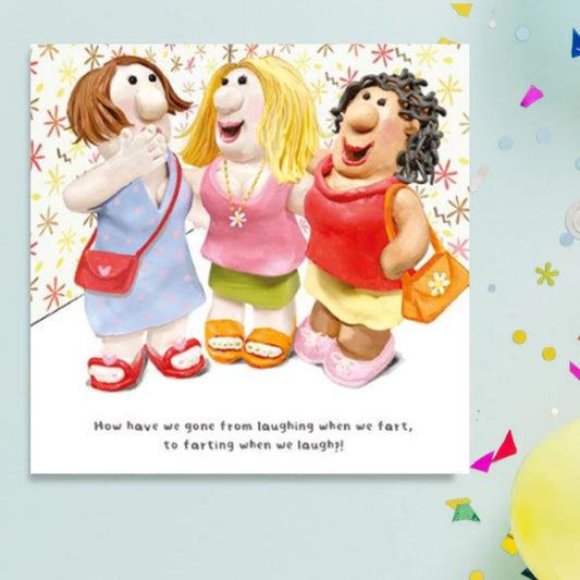 Model Family Funny Birthday Card - Laughing