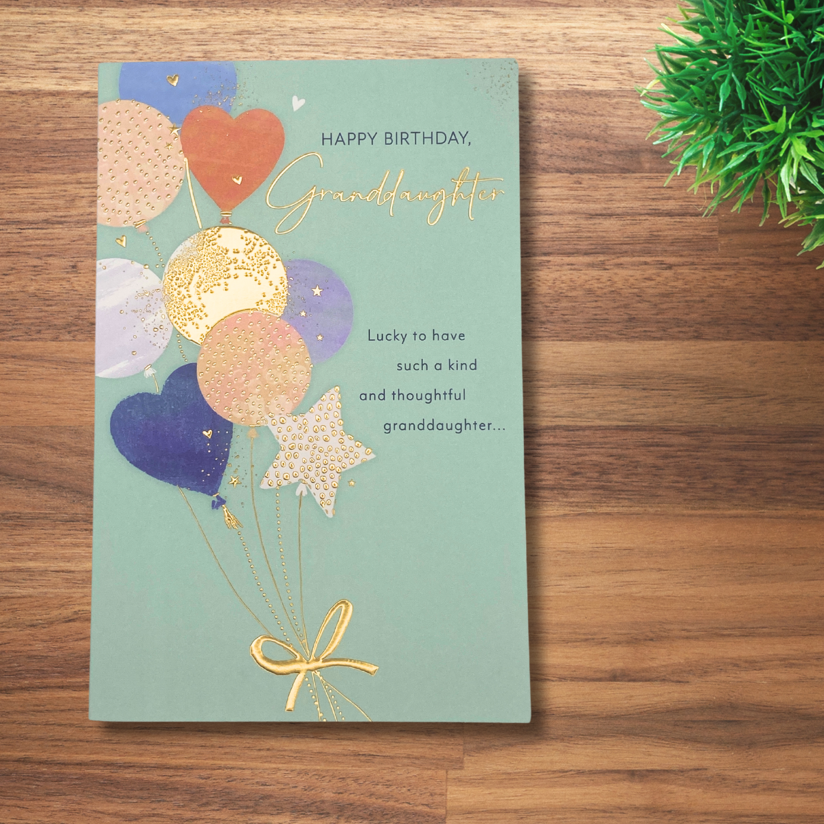 Granddaughter Birthday Card - Simply Traditional Balloons