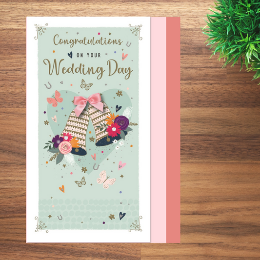 Wedding Day Card - Large Pavillion Wedding Bells