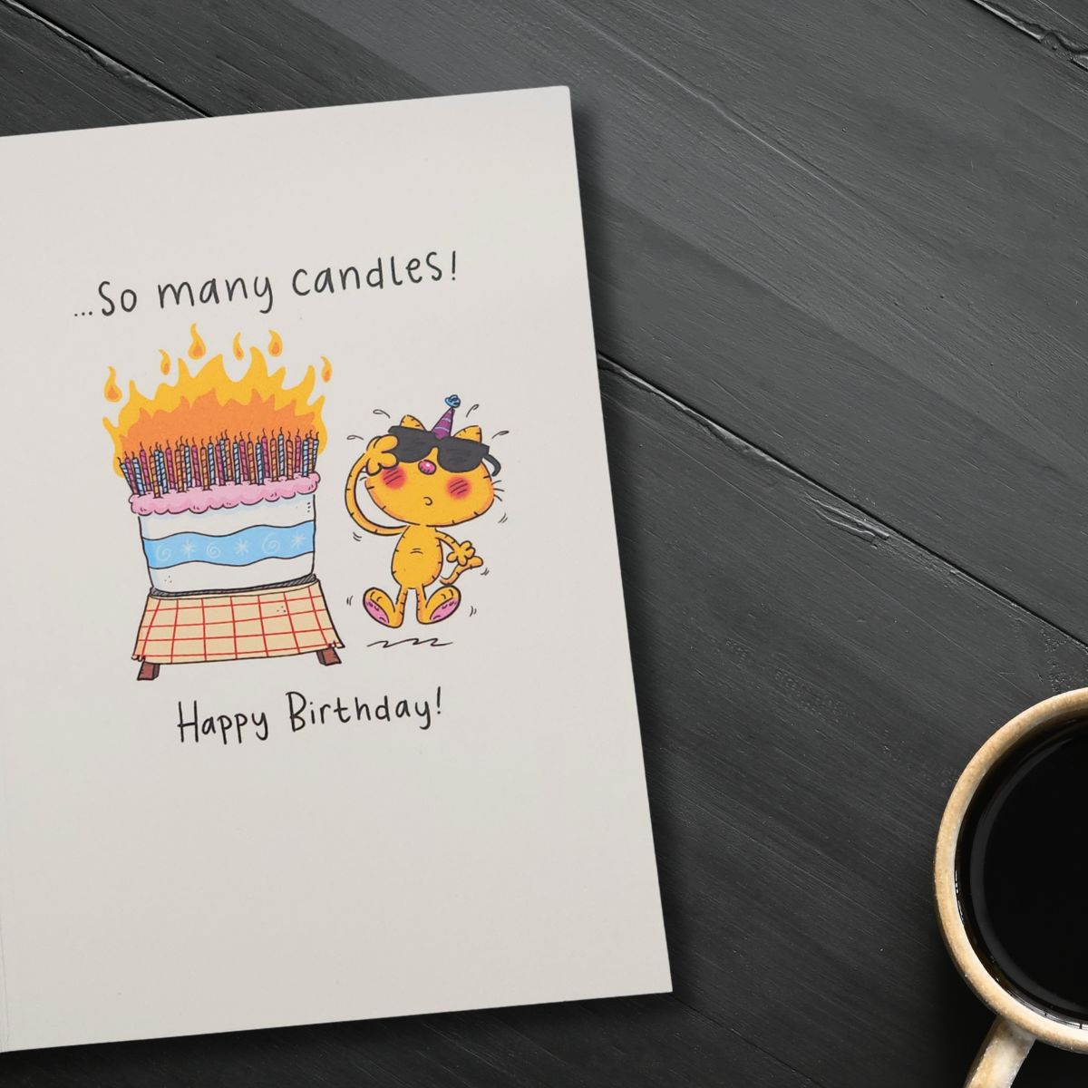 Funny Birthday Card - Giggles Light Up When You Walk In The Room