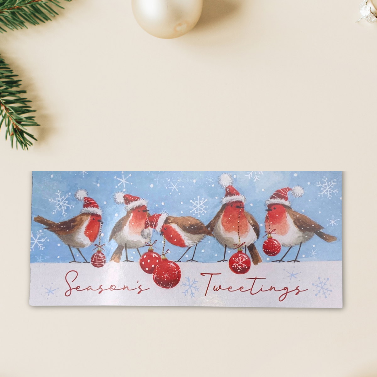 Money Wallet Christmas - Season's Tweetings Robins