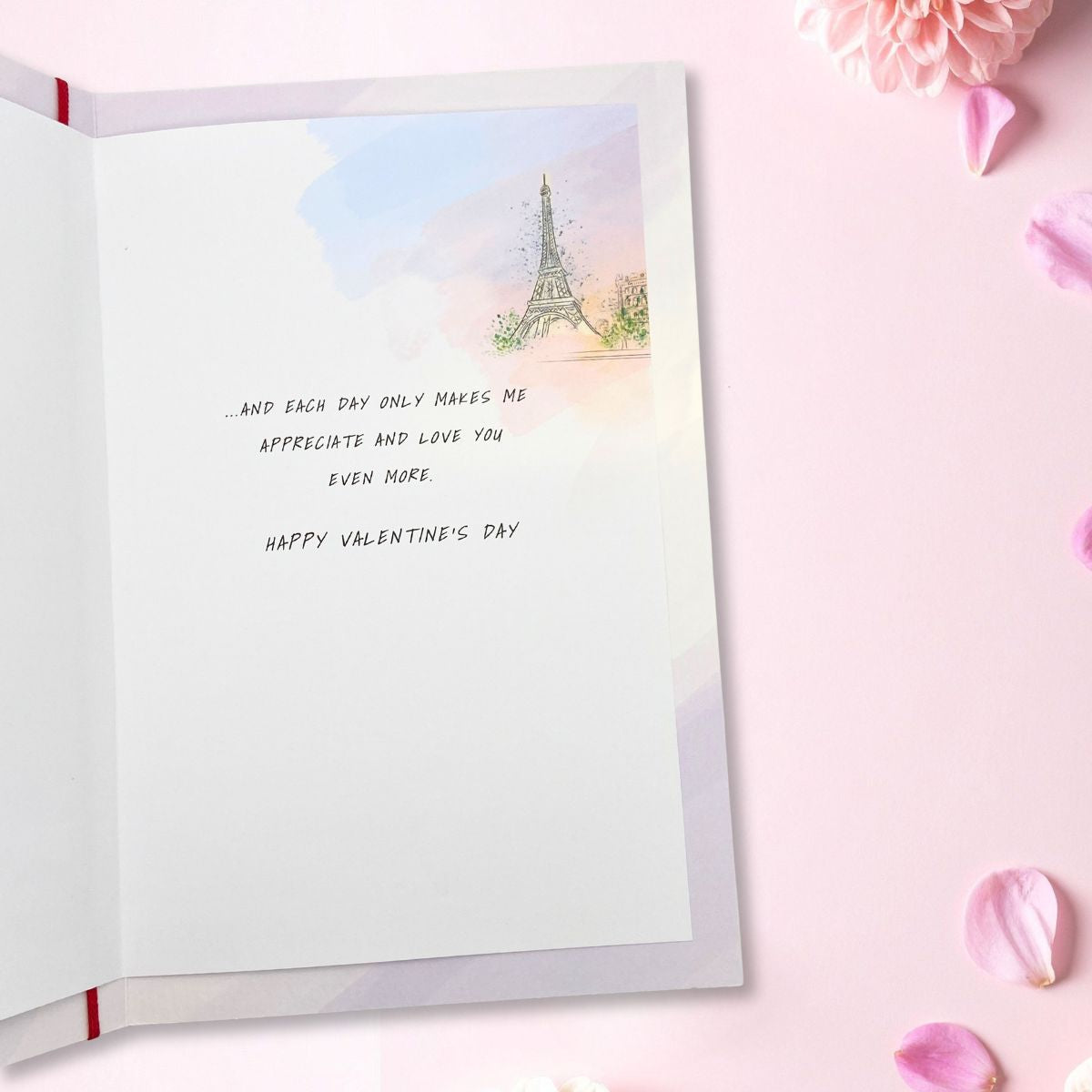 Wife Valentine's Day Large Card - Riverside Stroll