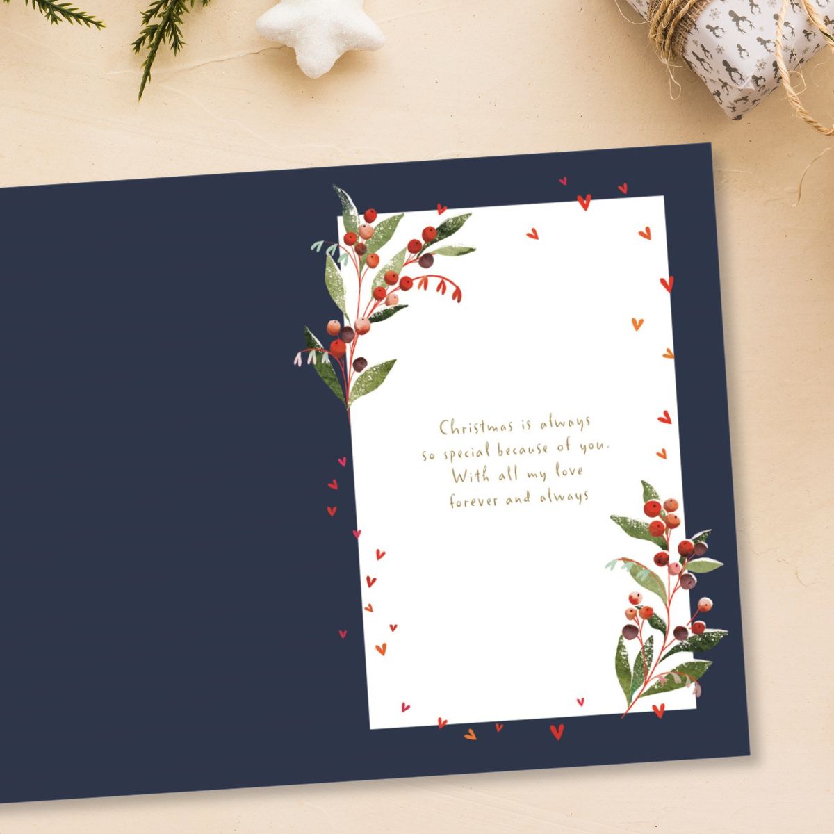 Husband Christmas Card - Big World Little Things Snowmen