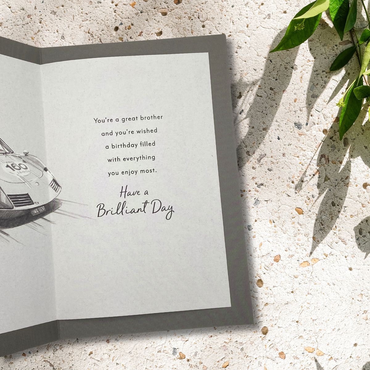 Brother Birthday Card - Sports Car