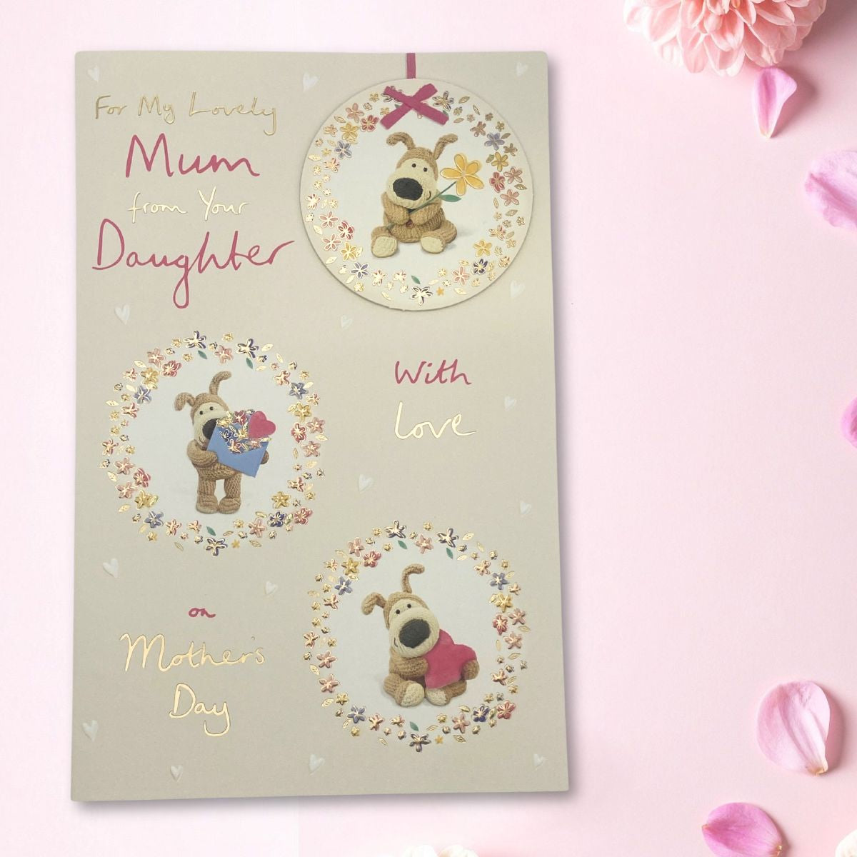 Mum From Your Daughter Mother's Day Card - Boofle Decoupage