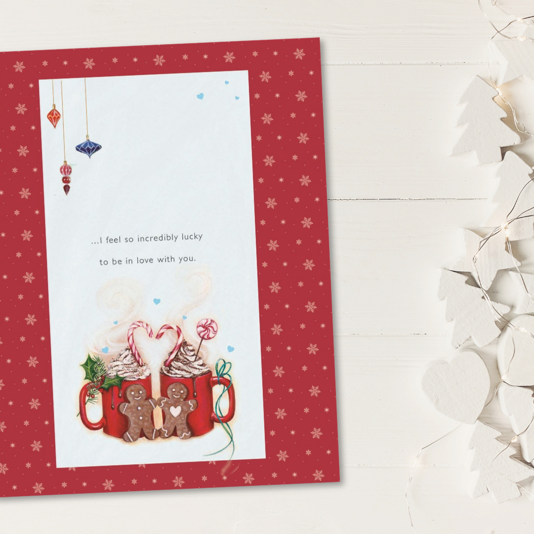 Husband Boxed Christmas Card - Tree & Gifts