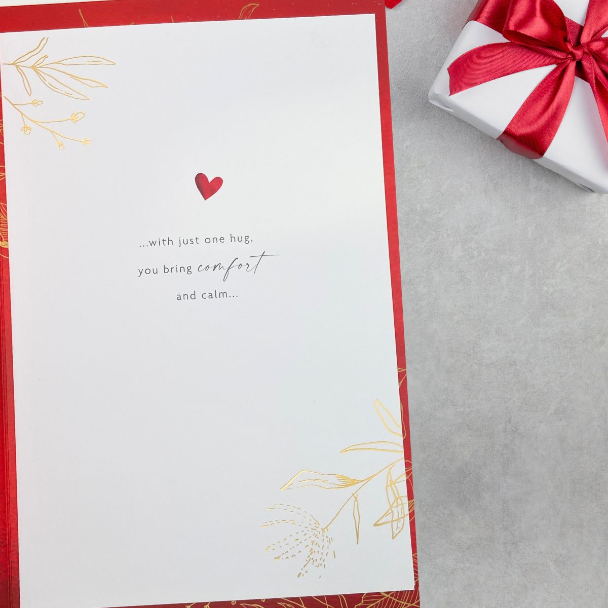 Wife Valentine's Day Large Card - Double Hearts