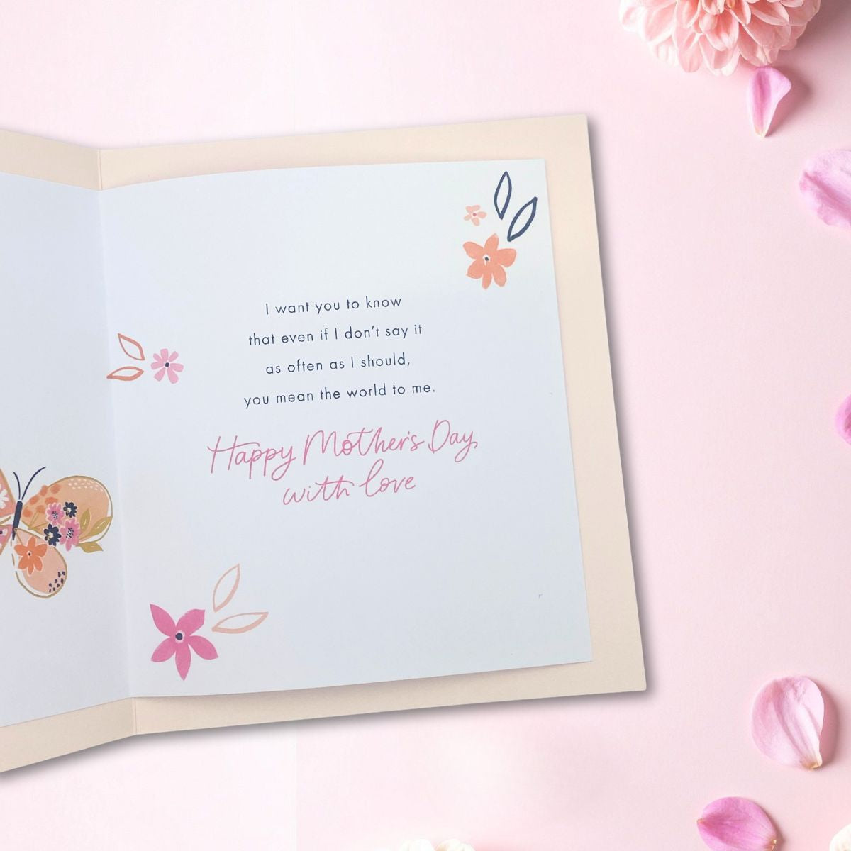 Mum From Son Mother's Day Card - Butterflies