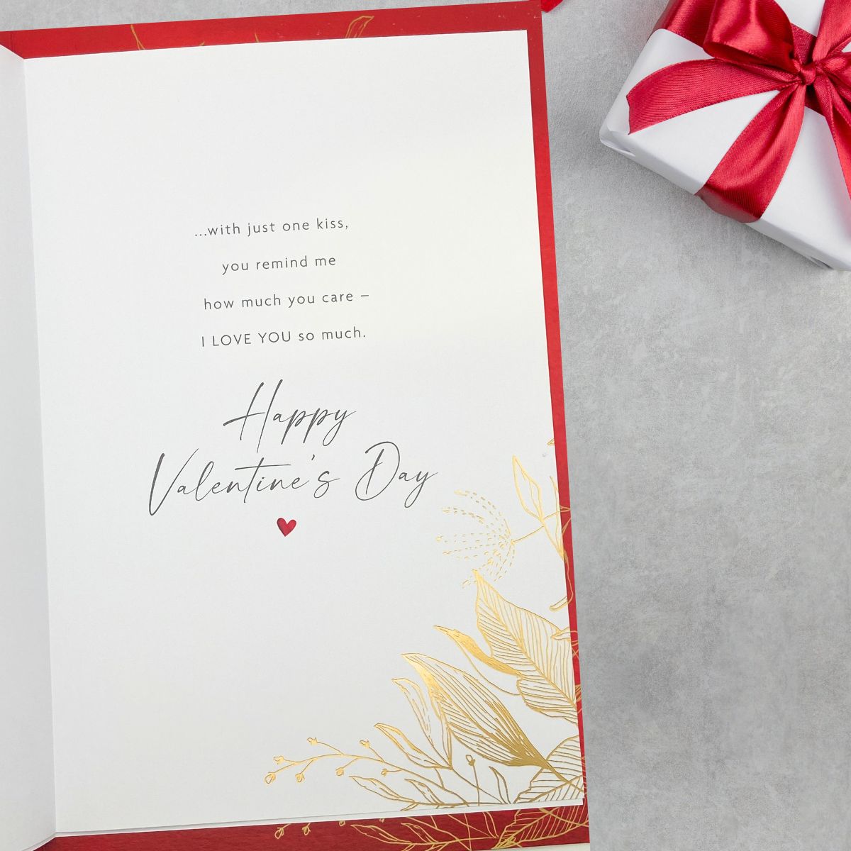 Wife Valentine's Day Large Card - Double Hearts