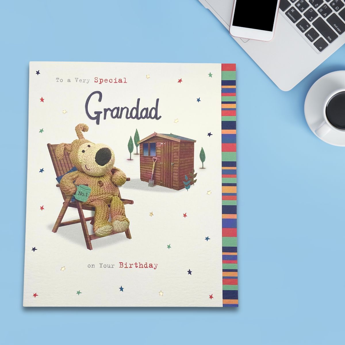Grandad Birthday Card - Boofle Bear Shed