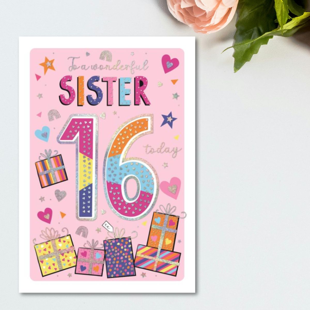 Sister 16th Birthday Card - Wonderful Wishes
