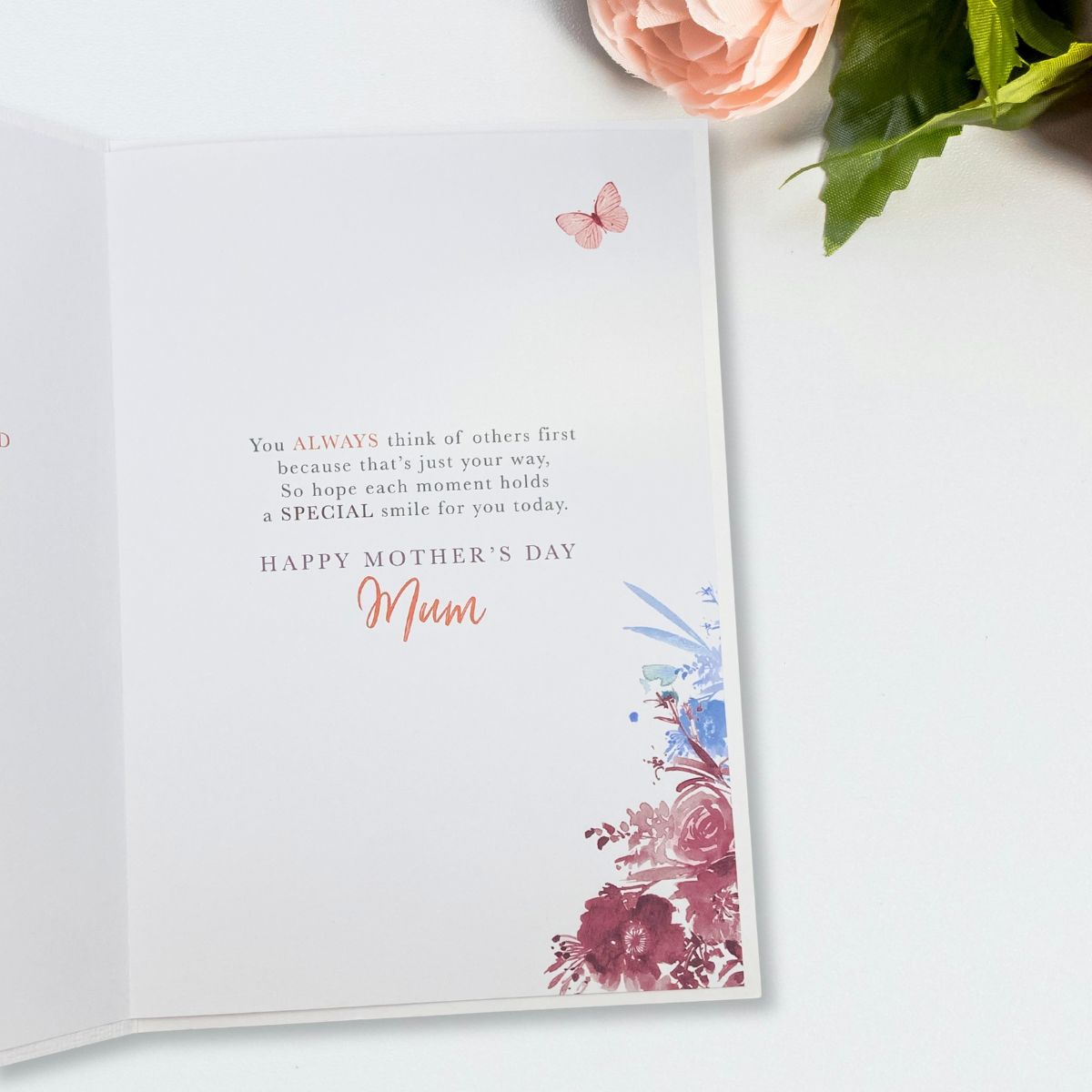 Mum Mother's Day Card - Birds & Flowers