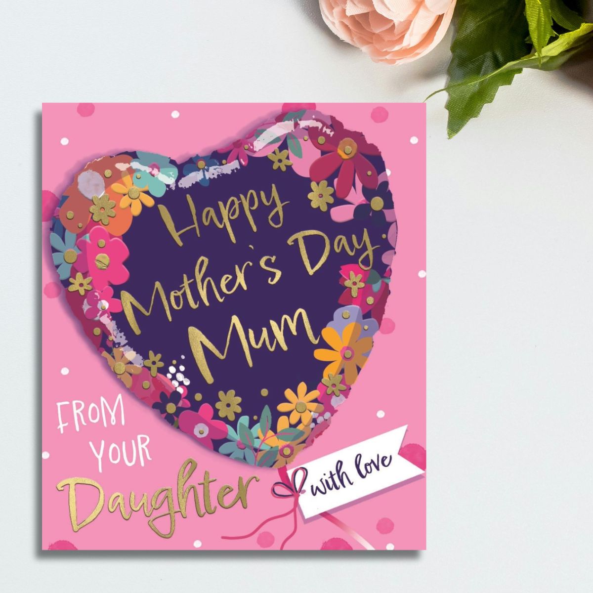 Mum From Your Daughter Mother's Day Card - Funhouse
