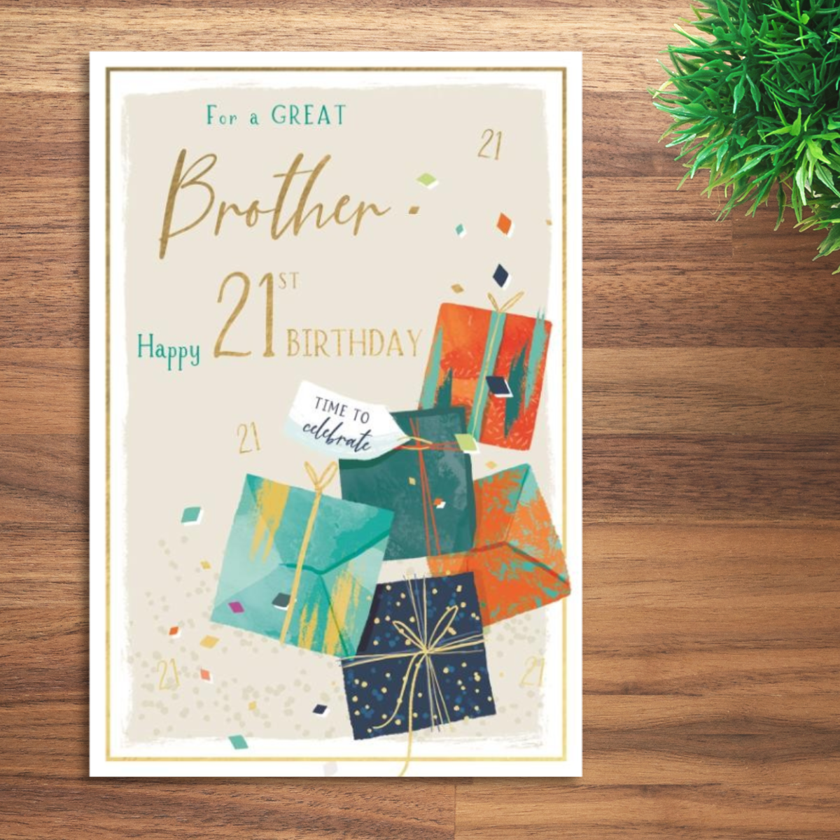 Brother 21st Birthday Card - Skylight Gifts