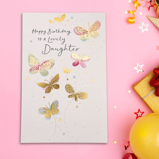 Daughter Birthday Card - Pretty Butterflies