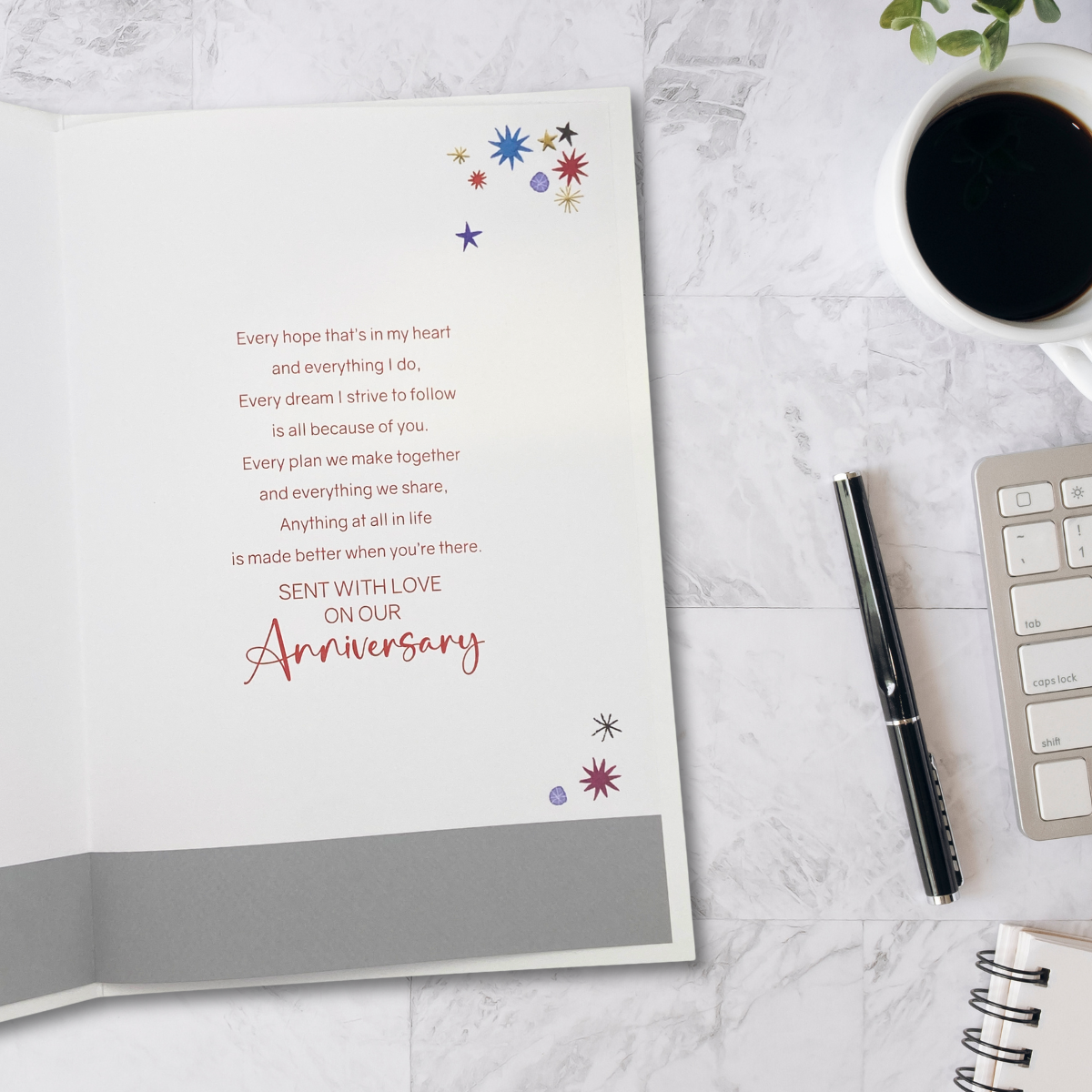 Husband Anniversary Card - Vintage Wine