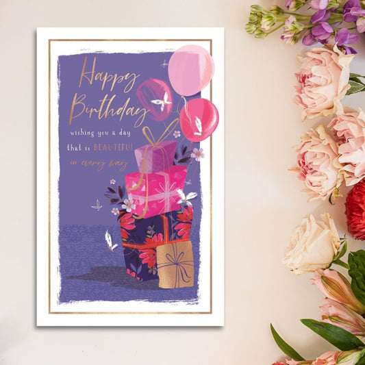 Skylight Birthday Card - Floral Gifts