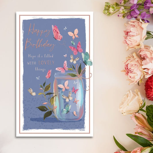 Skylight Birthday Card - Mason Jar