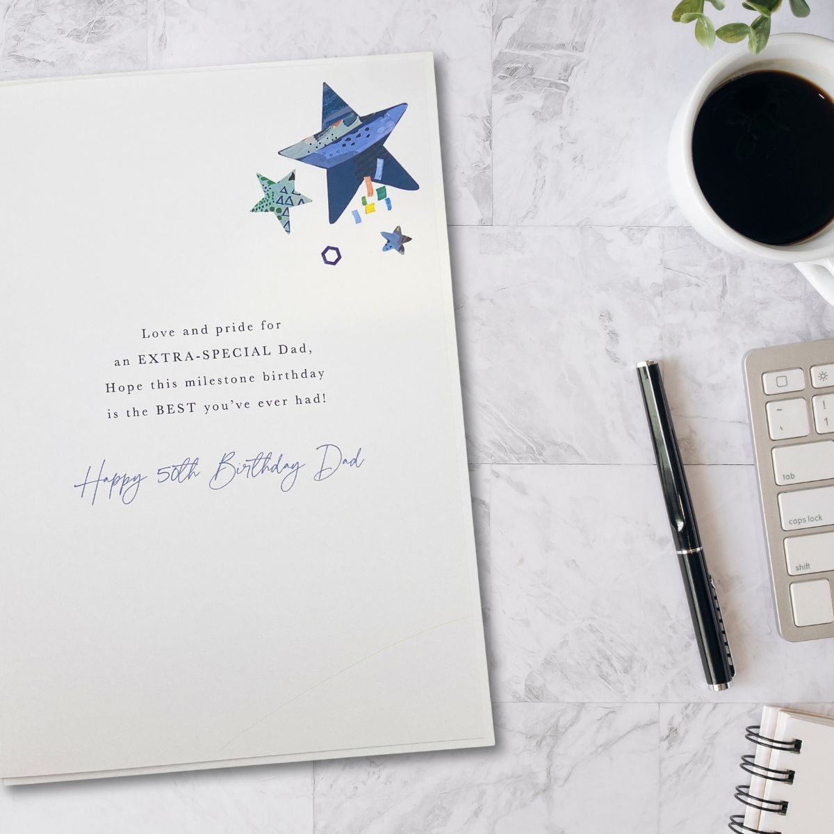 Dad 50th Birthday Card - Lumino Cake