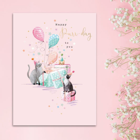 Joli Birthday Card - Happy Purr-day